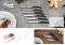 Laguiole by hâws steakknivsæt – 6 dele, sort abs