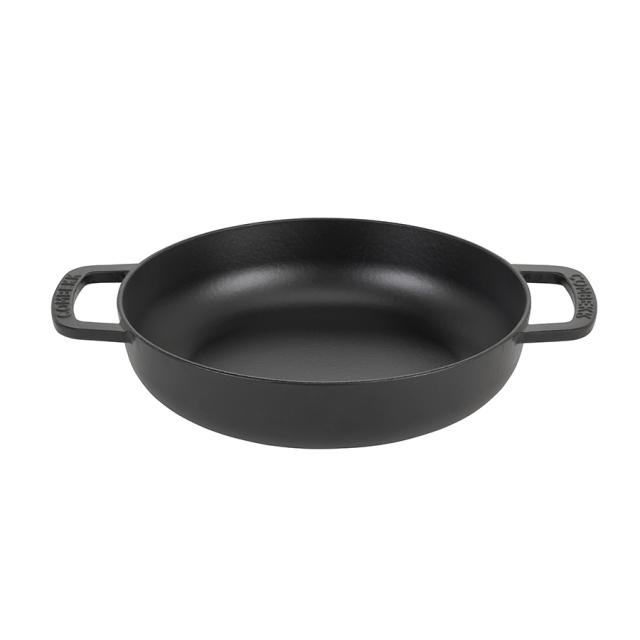 Combekk braisergryde 28 cm – sort med sølv knop