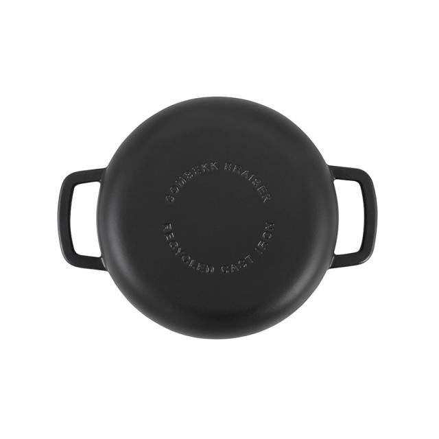 Combekk braisergryde 28 cm – sort med sølv knop