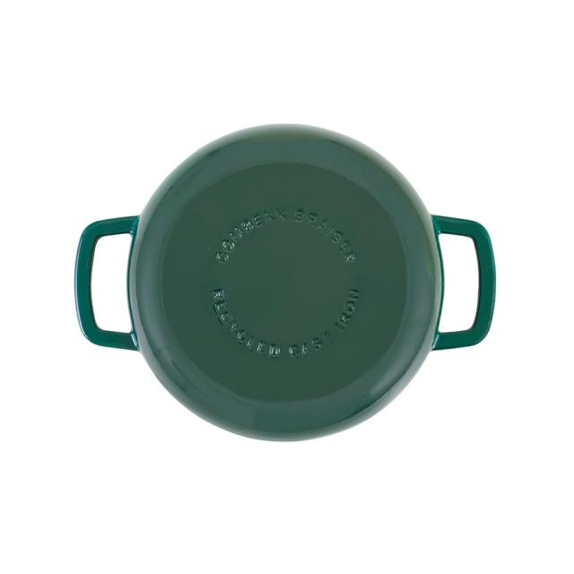 Combekk braisergryde 28 cm – holly green med guldfarvet knop