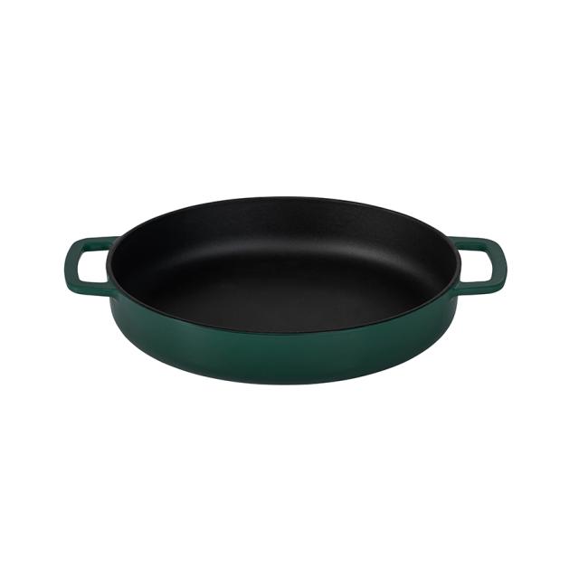 Combekk stegepande 28 cm – holly green med dobbelthåndtag