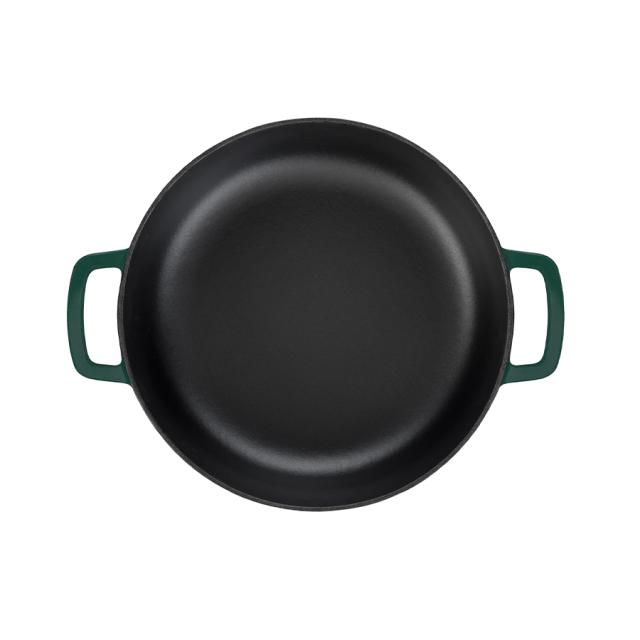 Combekk stegepande 28 cm – holly green med dobbelthåndtag