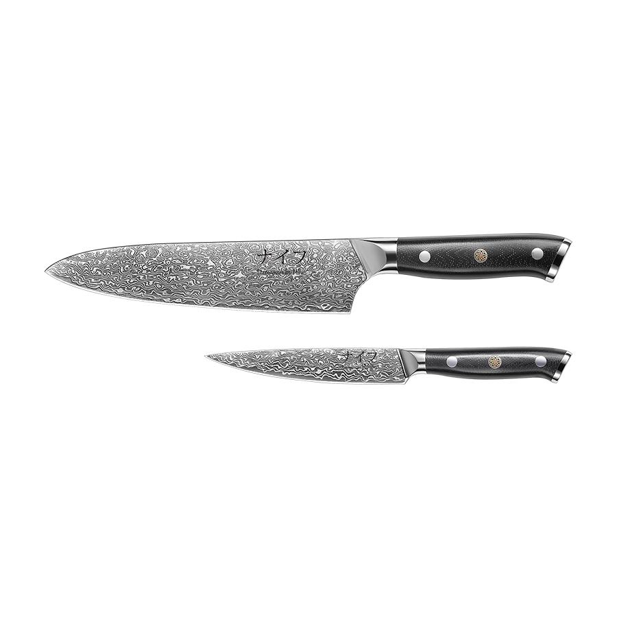 Damascus by hâws knivsæt – 2 dele, G10