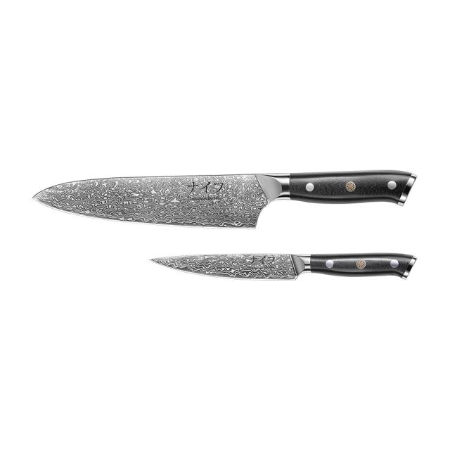 Damascus by hâws knivsæt – 2 dele, G10