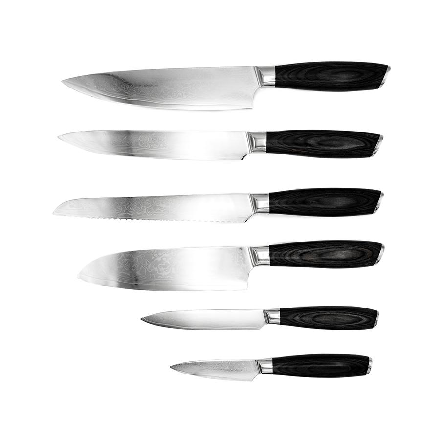 Damascus by hâws knivsæt – 6 dele, G10
