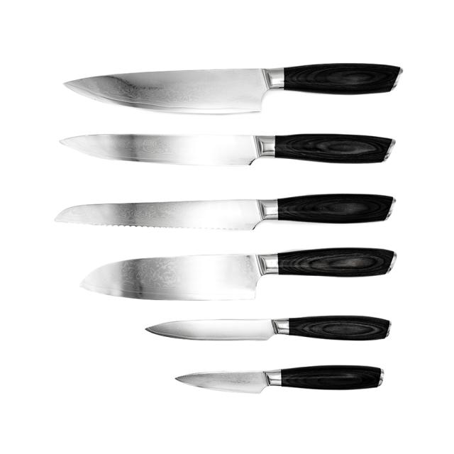 Damascus by hâws knivsæt – 6 dele, G10