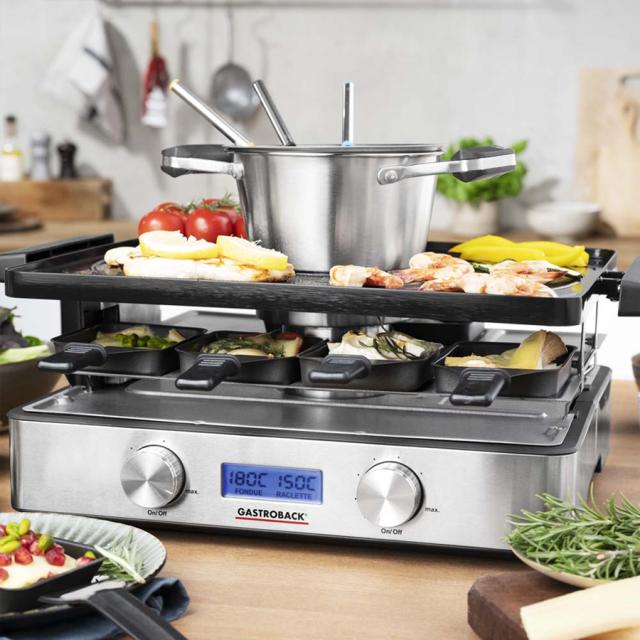 Gastroback Design Raclette & Fondue Advanced Plus