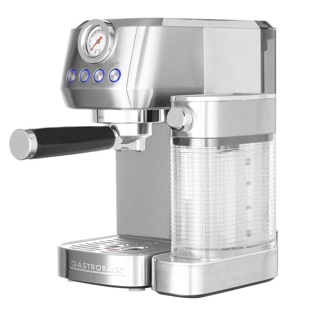Gastroback Design Espressomaskine Piccolo Pro med mælkeskummer