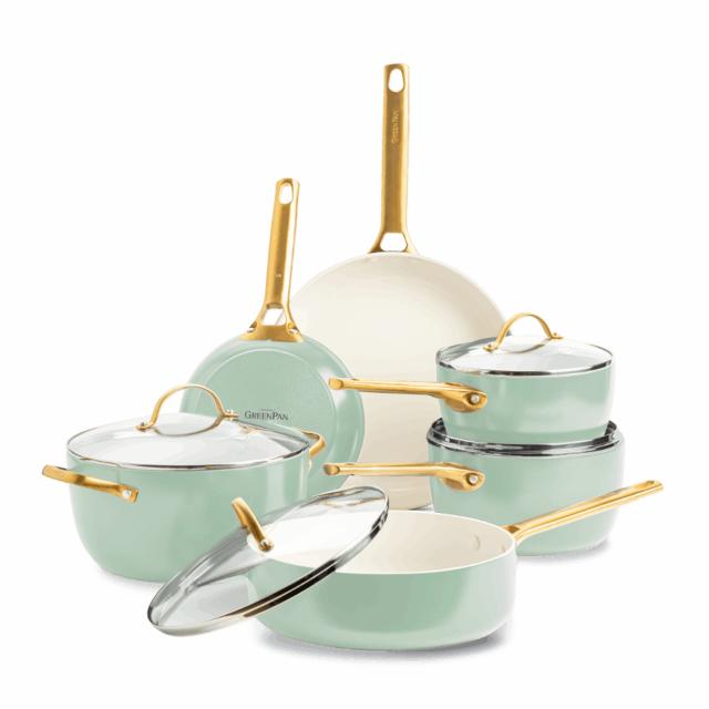 Greenpan Padova grydesæt 10 dele, pastel green
