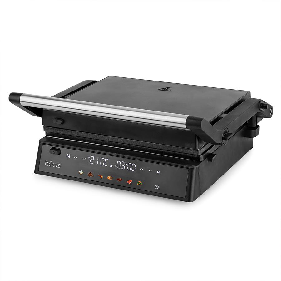 hâws kontaktgrill/paninigrill, sort, 2000W