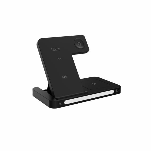 hâws foldbar laderstation 3-i-1 + natlys