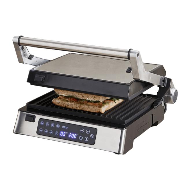 hâws kontaktgrill/paninigrill m/digitalt termometer, 2000W