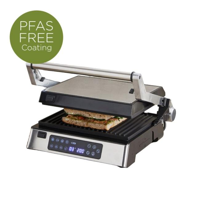 hâws kontaktgrill/paninigrill m/digitalt termometer, 2000W