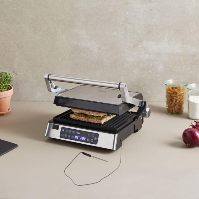 hâws kontaktgrill/paninigrill m/digitalt termometer, 2000W