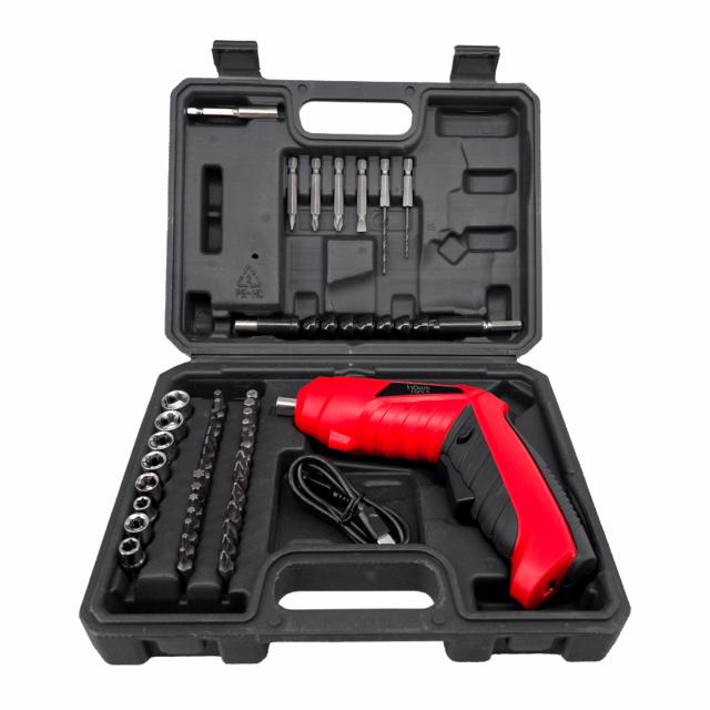 hâws tools akku-skruemaskine – 47 tilbehørsdele