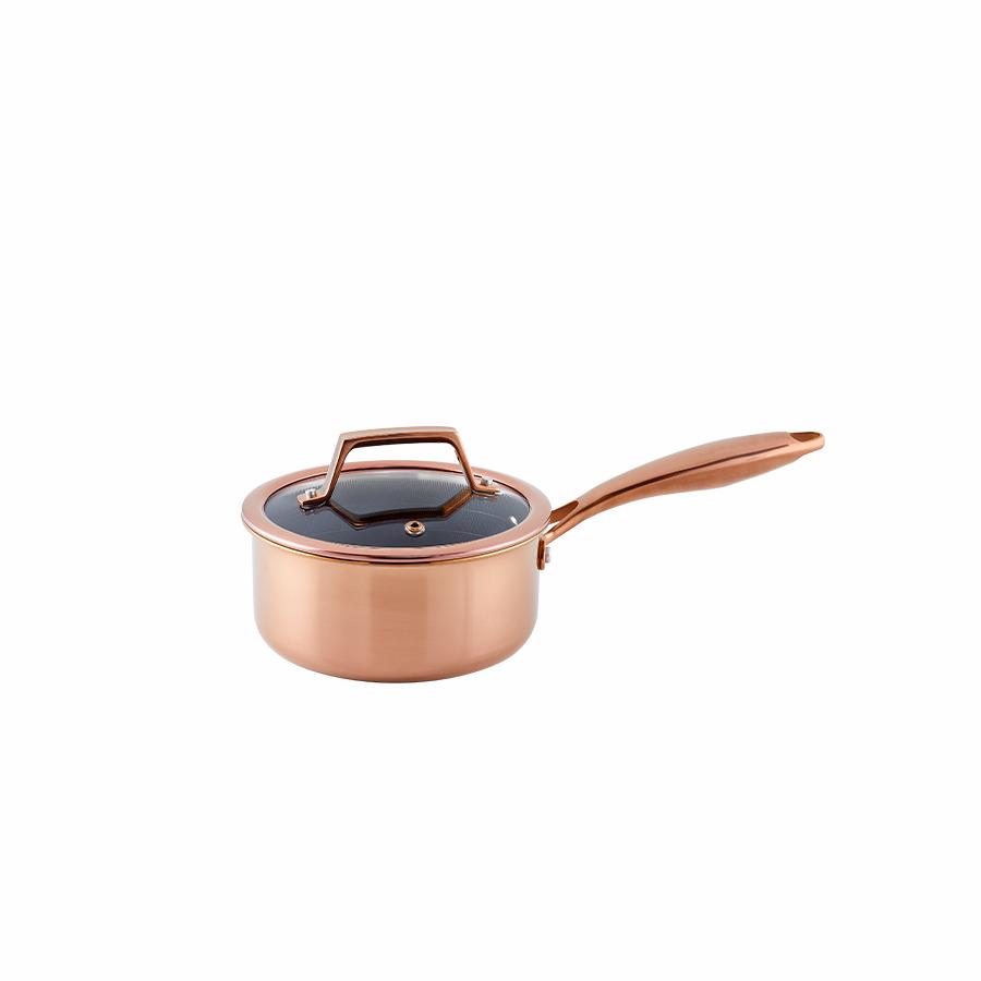 hâws santo hybrid kasserolle 1,5 L, rose gold – inkl. låg