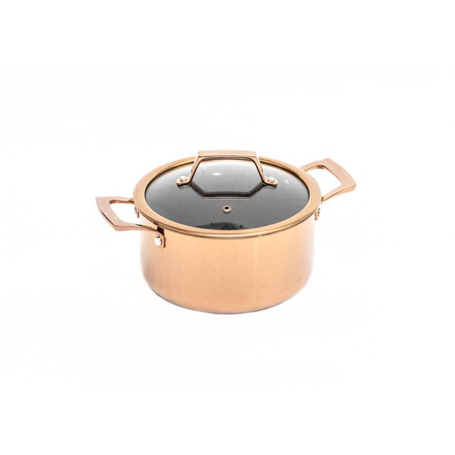 hâws santo hybrid gryde 3,4 L, rose gold - inkl. låg