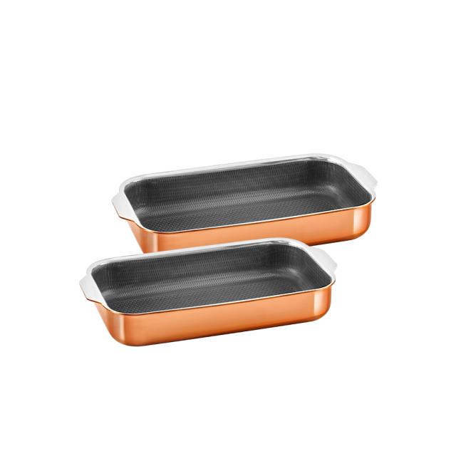 hâws santo hybrid bradepandesæt 30×16 + 32×18 cm, rose gold