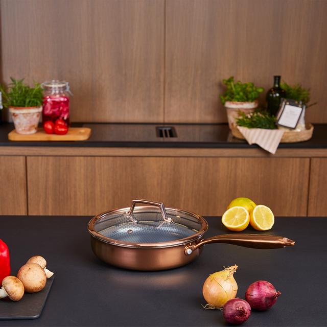 hâws santo hybrid sauterpande 24 cm, rose gold – inkl. låg