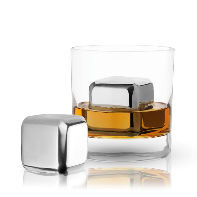 Innovine whiskysten i rustfrit stål, store
