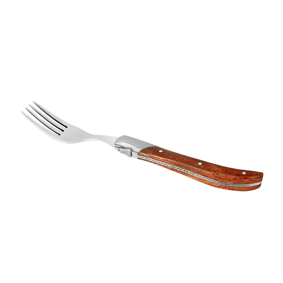 Laguiole by hâws steakgaffelsæt – 6 dele, rosentræ