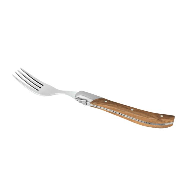 Laguiole by hâws steakgaffelsæt – 6 dele, oliventræ
