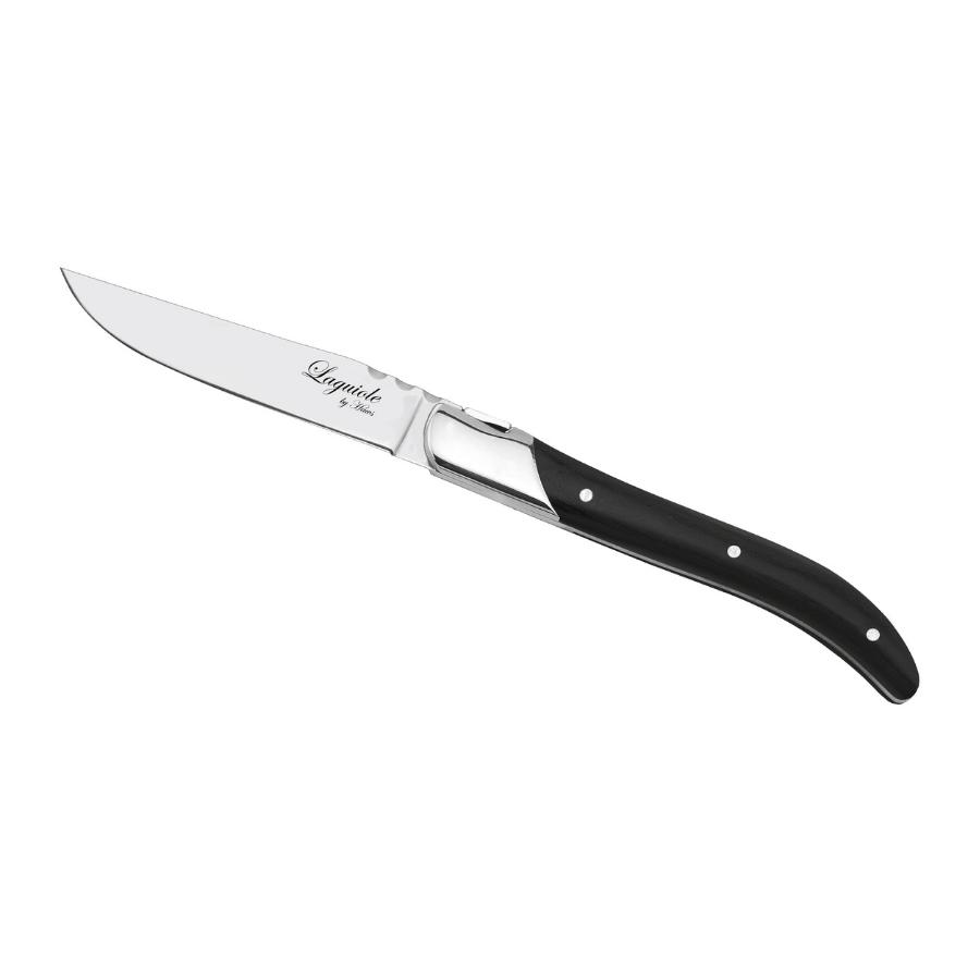 Laguiole by hâws steakknivsæt – 6 dele, sort træ