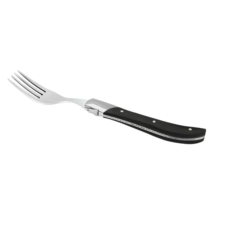 Laguiole by hâws steakgaffelsæt – 6 dele, sort træ
