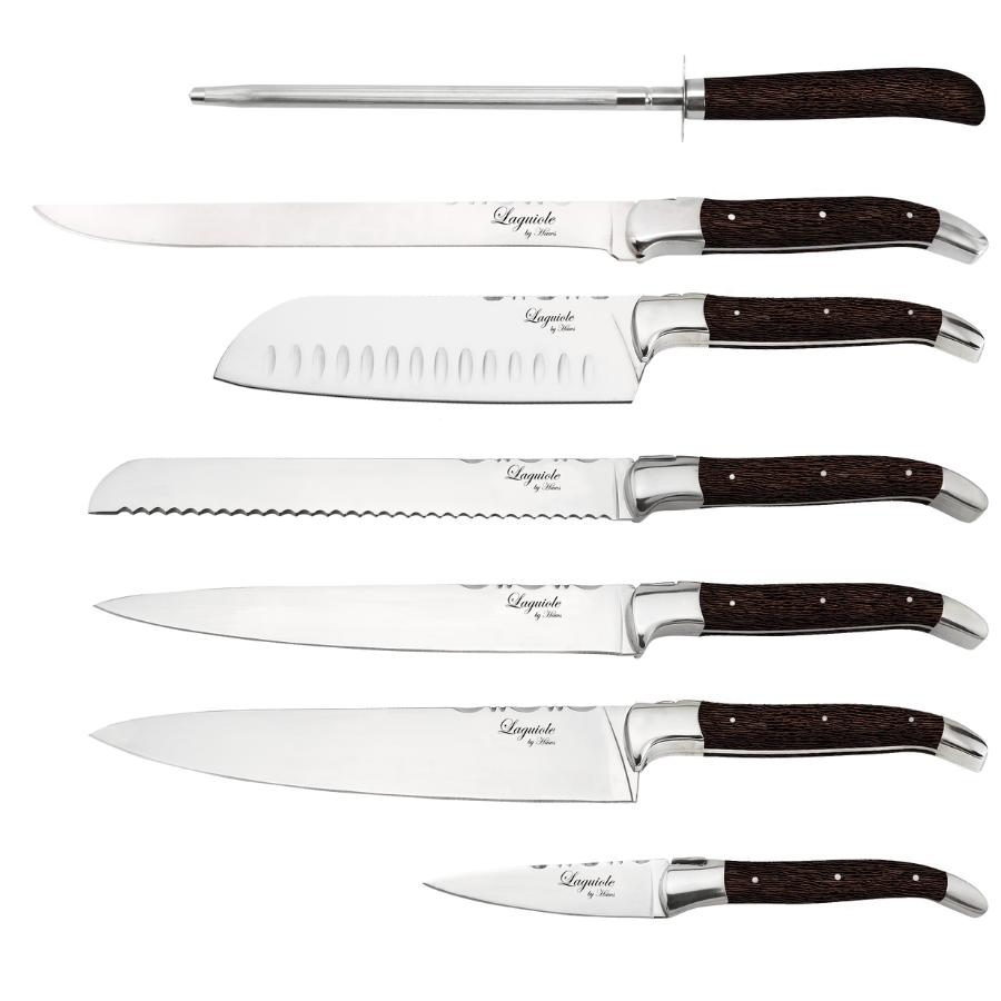 Laguiole by hâws knivsæt – 7 dele, wengé