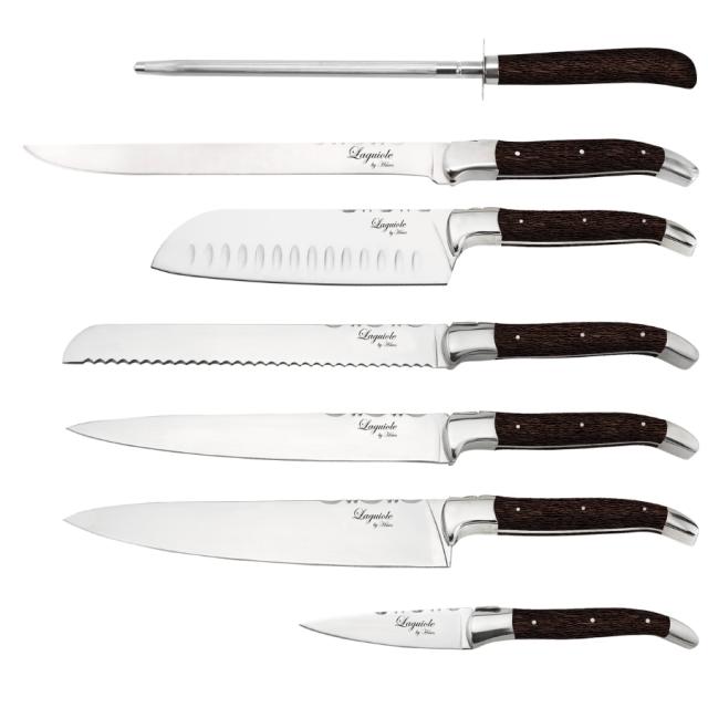 Laguiole by hâws knivsæt – 7 dele, wengé