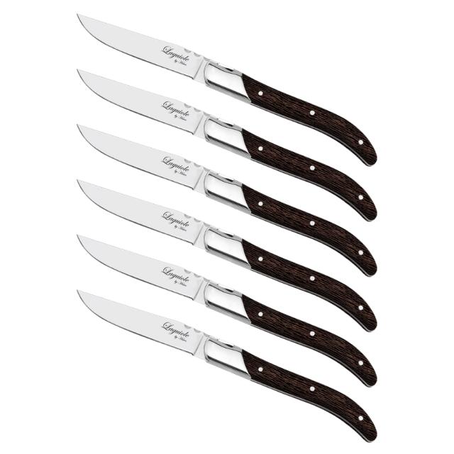Laguiole by hâws steakknivsæt – 6 dele, wengé