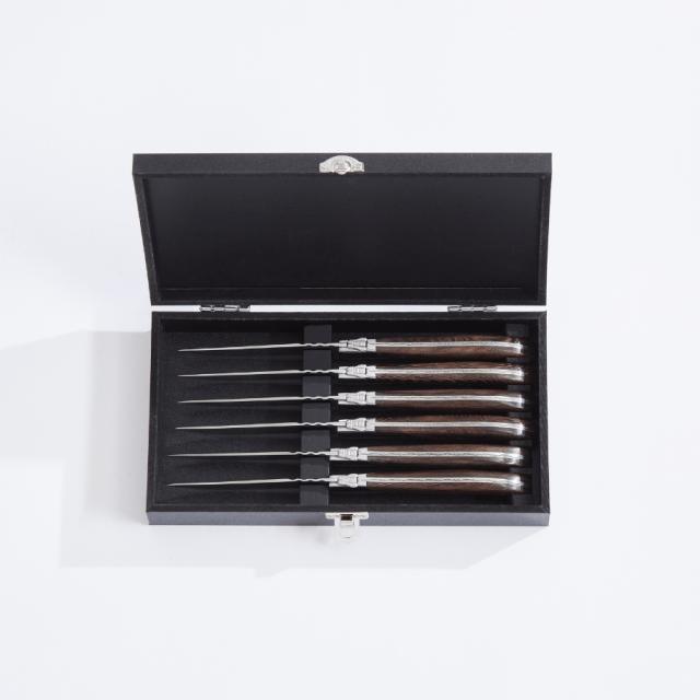 Laguiole by hâws steakknivsæt – 6 dele, wengé