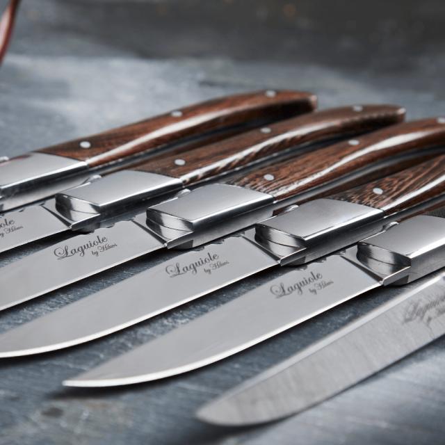Laguiole by hâws steakknivsæt – 6 dele, wengé