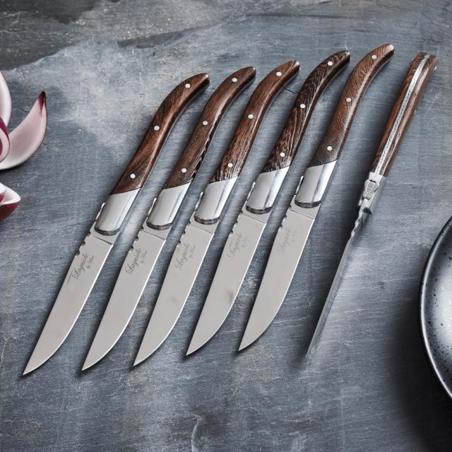 Laguiole by hâws steakknivsæt – 6 dele, wengé