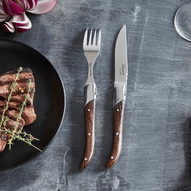Laguiole by hâws steakknivsæt – 6 dele, wengé
