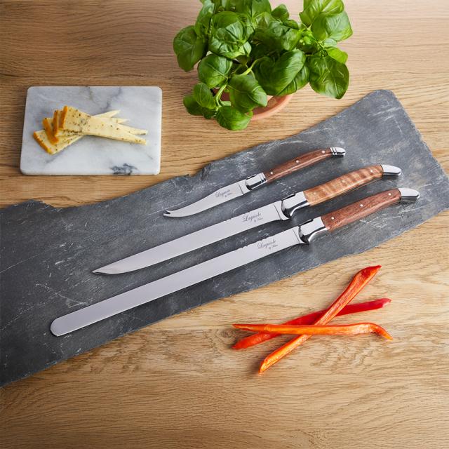 Laguiole by hâws filet- fisk- og oste-knivsæt, rosentræ