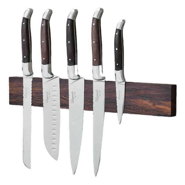 Laguiole by hâws knivsæt – 5 dele m/knivholder, wengé