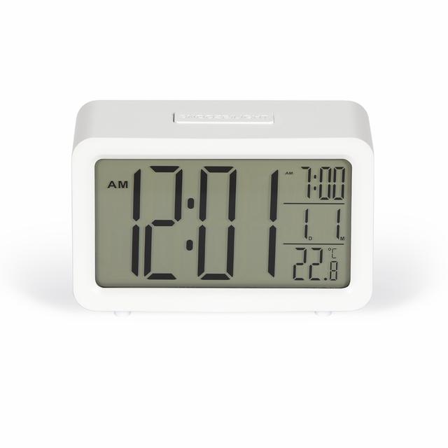 Livoo digitalt vækkeur, hvid
