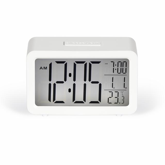Livoo digitalt vækkeur, hvid