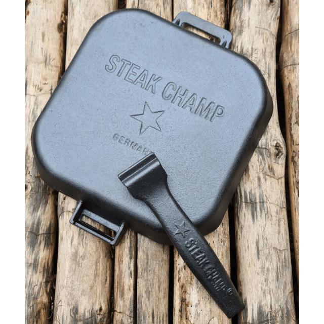 Steak Champ 5010 Grillstegepande i støbejern 26 cm